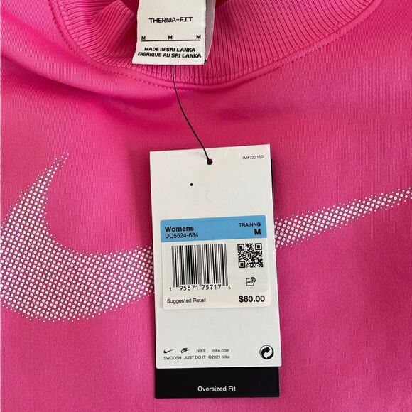 NWT Nike Oversized Thermal Fit Sweatshirt M - Picture 11 of 12